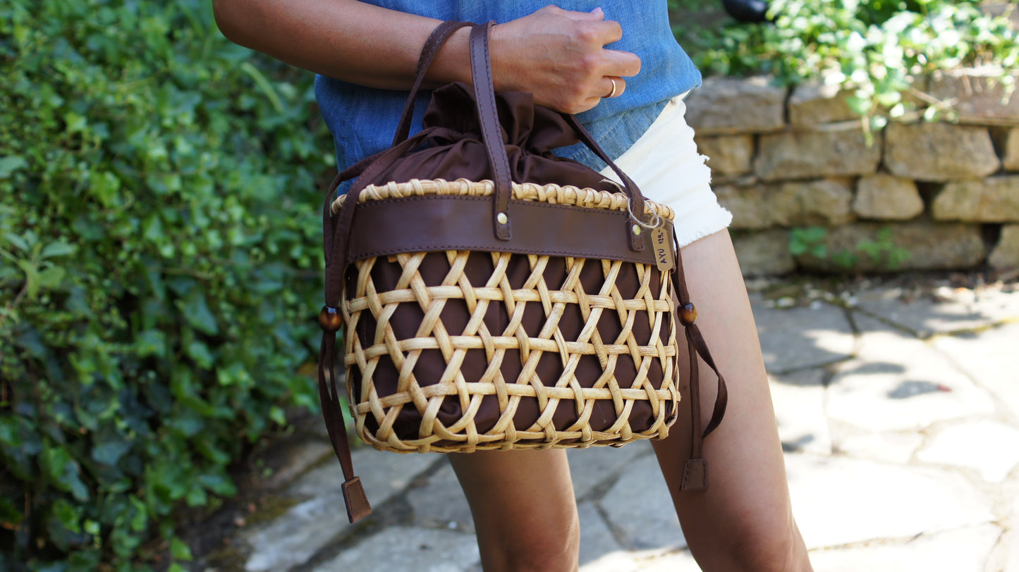 Premium Rattan Bag *Ayu* handmade fashion Handbag Straw Bag Purse Woven