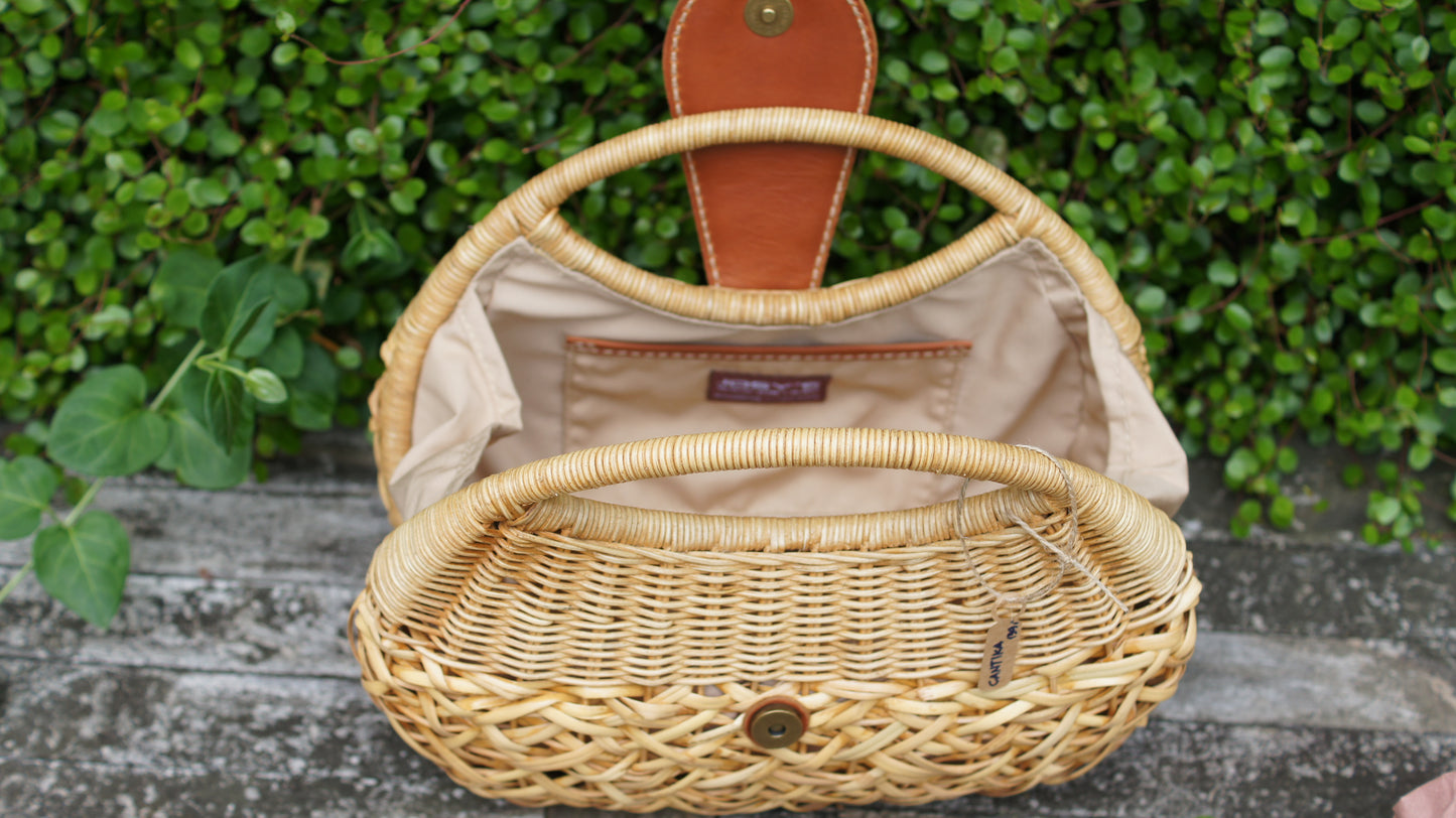 Premium Rattan Bag *Cantika* handmade fashion Handbag Straw Bag Purse Woven