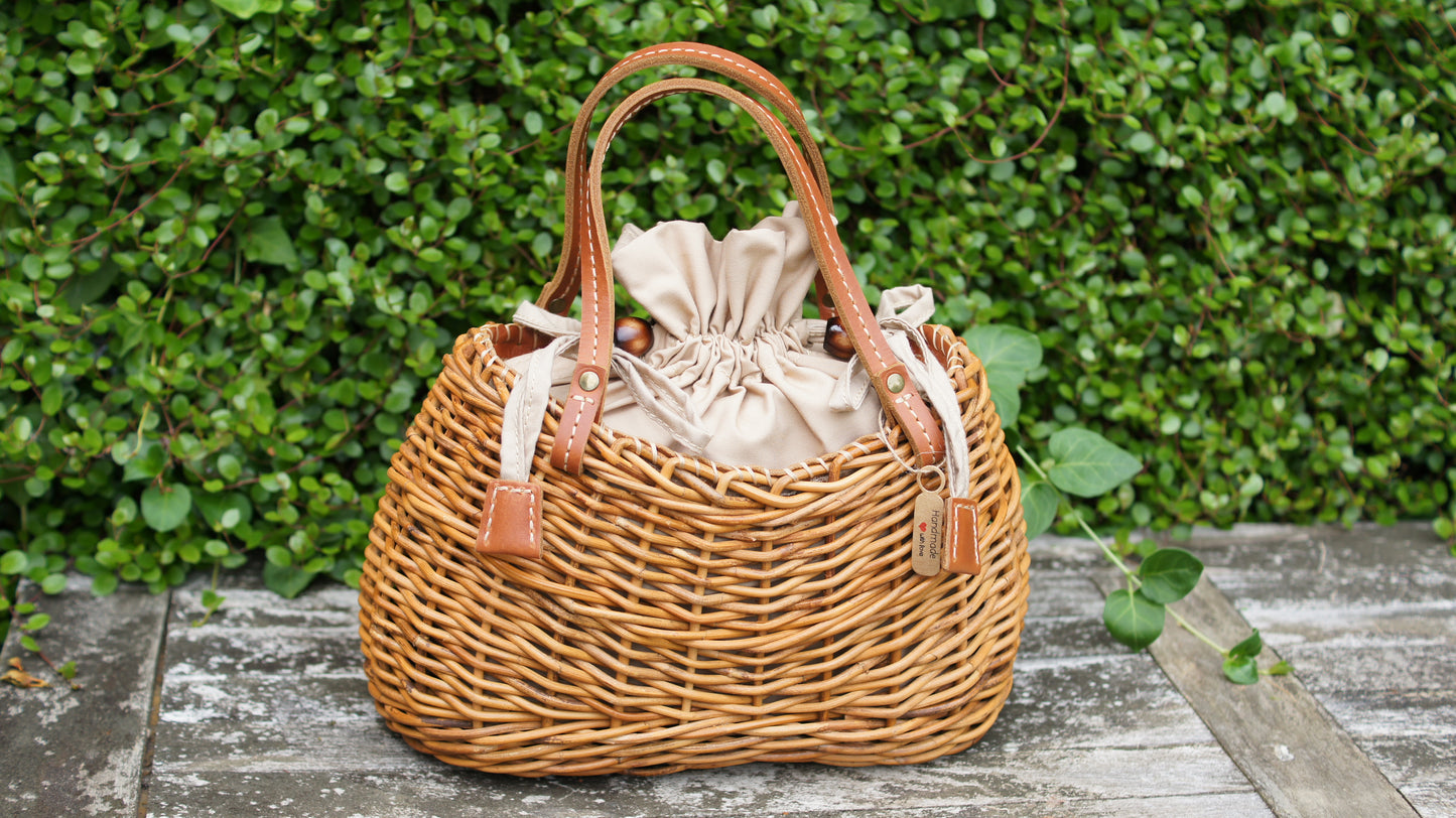 Premium Rattan Bag *Cinta*handmade fashion Handbag Straw Bag Purse Woven