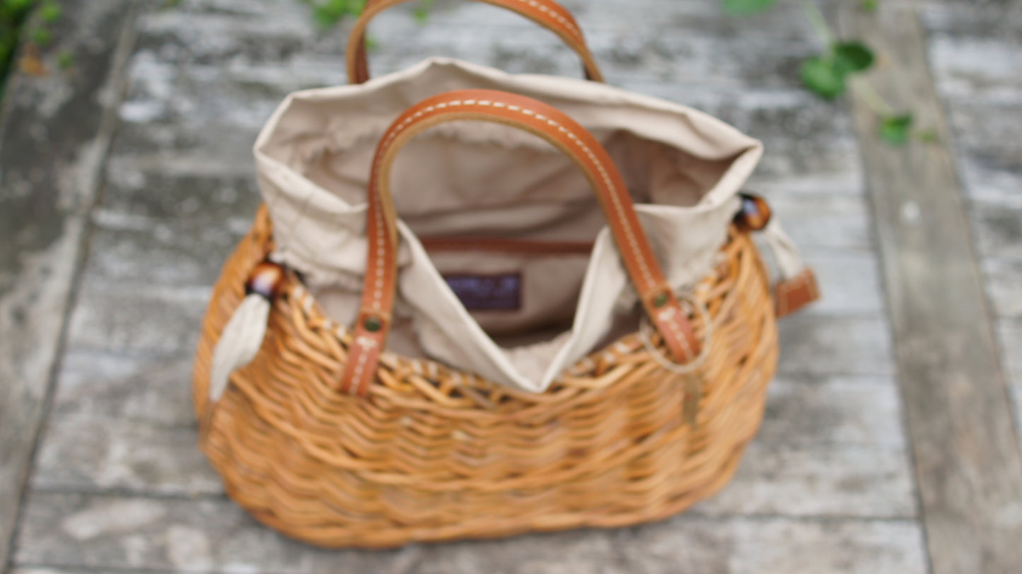 Premium Rattan Bag *Cinta*handmade fashion Handbag Straw Bag Purse Woven