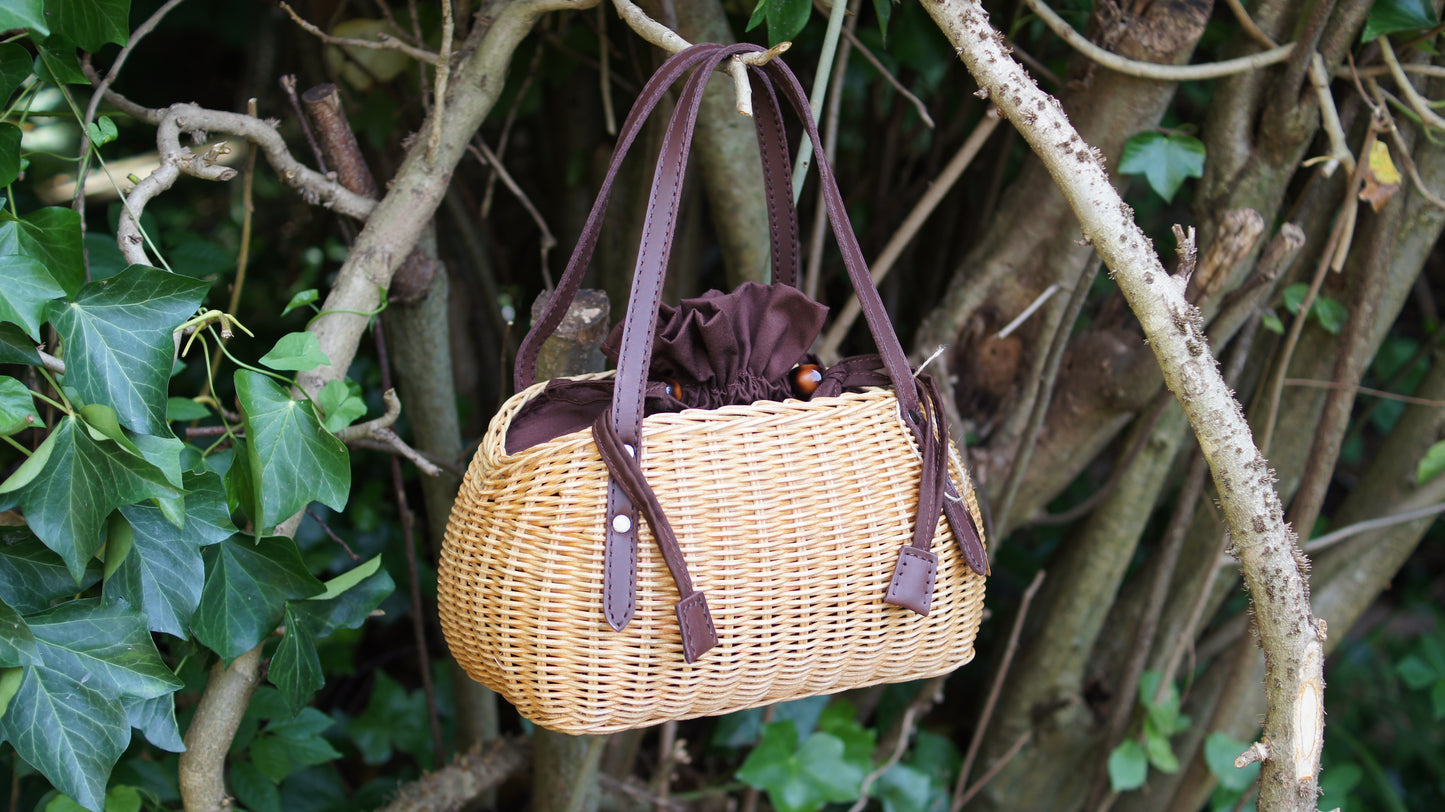 Premium Rattan Bag *Mentari* handmade fashion Handbag Straw Bag Purse Woven