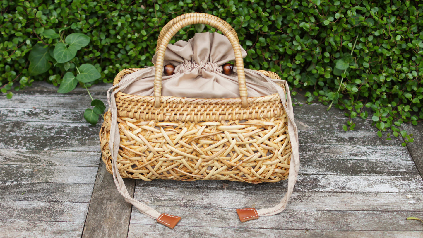 Premium Rattan Bag *Rinjani* handmade fashion Handbag Straw Bag Purse Woven