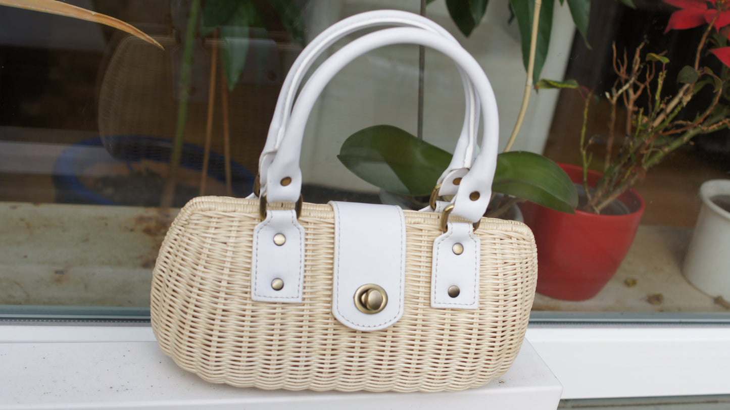 Premium Rattan Bag *Melati* handmade fashion Handbag Straw Bag Rattan Purse Woven Bag