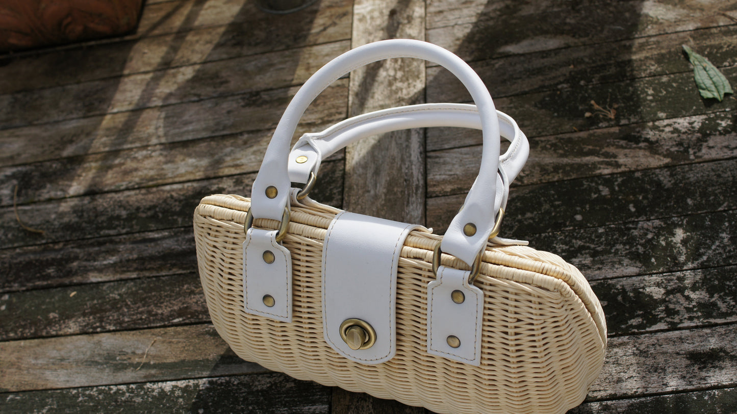 Premium Rattan Bag *Melati* handmade fashion Handbag Straw Bag Rattan Purse Woven Bag